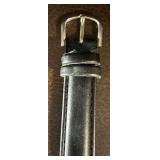 O - Marcel American Flag Watch with Black Leather Band