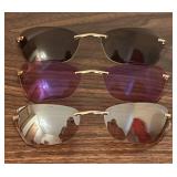 O - Revolution Sun Interchangeable Sunglasses Set with 3 Lenses and Case