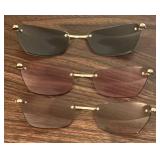O - Revolution Sun Interchangeable Sunglasses Set with 3 Lenses and Case