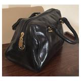 O - Furla Black Genuine Leather Handbag