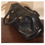 O - Furla Black Genuine Leather Handbag