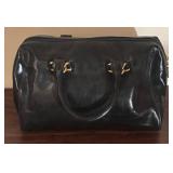O - Furla Black Genuine Leather Handbag
