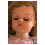 O - Vintage Adorable Doll with Blonde Hair and Pink Dress