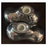 O - Nambe Hippo Salt and Pepper Shaker Set