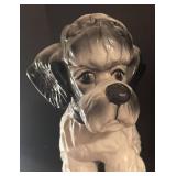O - Large Vintage Ceramic Poodle Dog Figurine