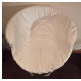 BR2 - Vintage Gastone Rinaldi for Rima Pan Am White Leather and Chrome Chair