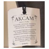 BR2 - Akcam Handmade Silver Glitter Vase