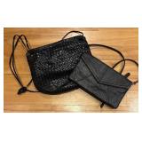 BR2 - Set of 2 Black Handbags by Tignanello and Aspects