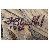 MB - Fred Blumenthal 1985 Original Abstract Oil Painting Unframed