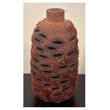 MB - Set of 2 Natural Wood and Seed Pod Vases with Dried Stems