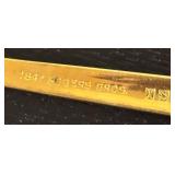 K - Set of 7 Rogers Bros Golden Lifetime Serving Utensils