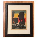 LR - Framed Vallauris 1953 Exposition Art Print
