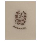 LR - Lenox Ivory Porcelain Double Serving Condiment Bowl / Dish