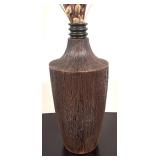 LR - Textured Brown Vase with Dried Stems