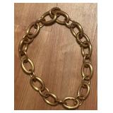 K - Set of 3 Statement Necklaces in Black, Gray and Gold Tones