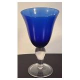 LR - Set of Cobalt Blue Stemware