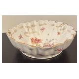 LR - Set of 2 Vintage Dresden and Bavaria Porcelain Bowls with Floral Designs