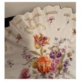 LR - Set of 2 Vintage Dresden and Bavaria Porcelain Bowls with Floral Designs