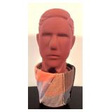 LR -  Unique Head with Multicolor Fabric Wrapped Pot Base