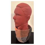 LR -  Unique Head with Multicolor Fabric Wrapped Pot Base