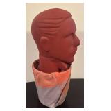 LR -  Unique Head with Multicolor Fabric Wrapped Pot Base