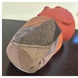 LR -  Unique Head with Multicolor Fabric Wrapped Pot Base