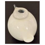 K - Iittala White Puffball Glass Bird Figurine