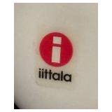 K - Iittala White Puffball Glass Bird Figurine