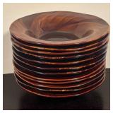 LR - Home Stoneware Tortoise Shell Dinnerware Set with Plates, Bowls, and Mugs