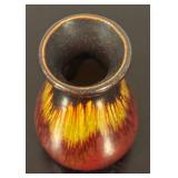 LR - Set of 2 Decorative Pottery Vases Colorful Glaze