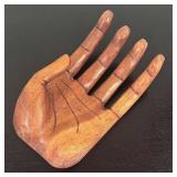 LR - Carved Wooden Hand Decor Sculpture