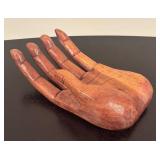LR - Carved Wooden Hand Decor Sculpture