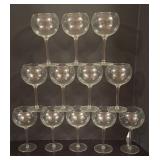 K - Set of 12 Stemmed Wine Glasses