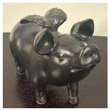 LR - Pig Paper Towel Holder and Flying Pig Figurine Set