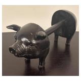 LR - Pig Paper Towel Holder and Flying Pig Figurine Set
