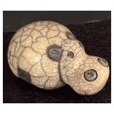 LR - Collection of Hippo Figurines with Various Designs with Print