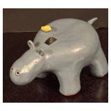 LR - Collection of Hippo Figurines with Various Designs with Print