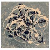 LR - Fred Blumenthal Abstract Painting Signed Unframed