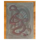 LR - Fred Blumenthal Original Abstract Painting Unframed