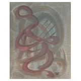 LR - Fred Blumenthal Original Abstract Painting Unframed