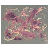 LR - Original Abstract Painting by Fred Blumenthal Unframed