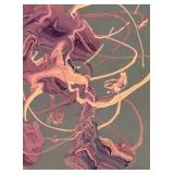 LR - Original Abstract Painting by Fred Blumenthal Unframed