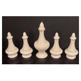 LR - Vintage Lenox Porcelain Serving Platters and Salt and Pepper Shakers with Gold Accents