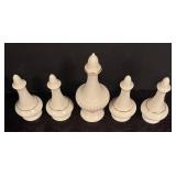 LR - Vintage Lenox Porcelain Serving Platters and Salt and Pepper Shakers with Gold Accents