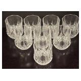 LR - Set of 8 Crystal Low Ball Glasses