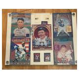 LR - Framed Donruss Hall of Fame Diamond King Baseball Puzzles and Cards Collection