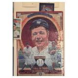 LR - Framed Donruss Hall of Fame Diamond King Baseball Puzzles and Cards Collection