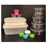 K - Collection of Food Storage Containers by Rubbermaid, Joie, Snap Lock and More