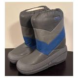 LR - Baxter Gray and Blue Boots Size 9-10