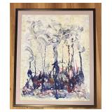 LL  - Fred Blumenthal Original Framed Abstract Painting